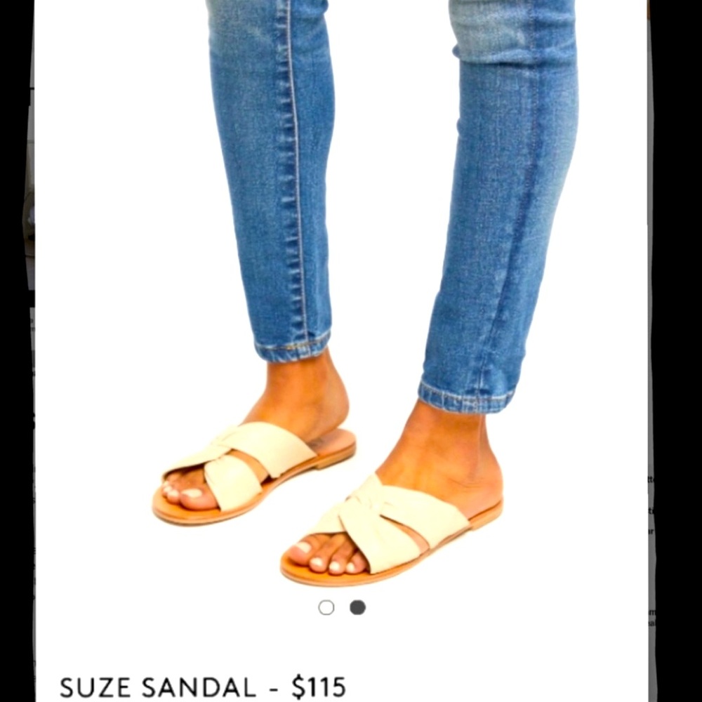 Able 10 Suze slide leather sandals